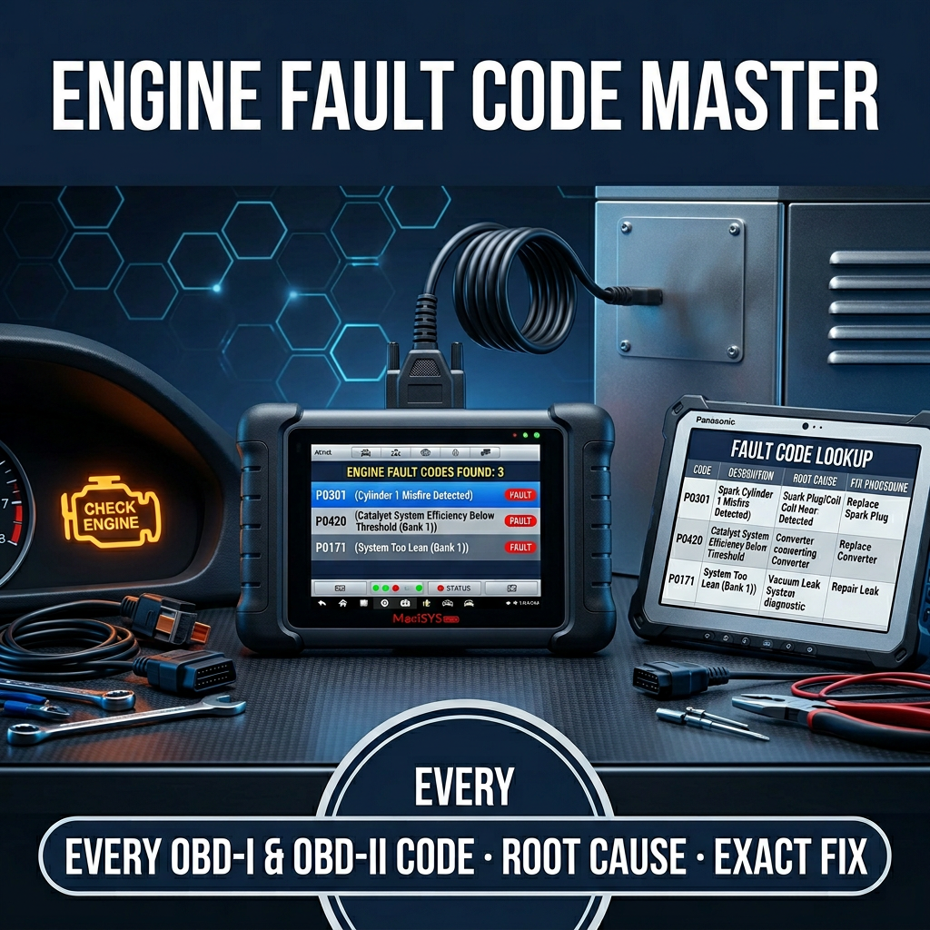 ENGINE FAULT CODE MASTER - OBD COMPLETE GUIDE